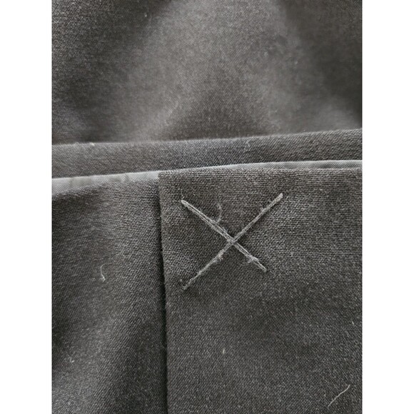 Calvin Klein Black Surplice Sheath Dress With Buckle Size 4 Back Slit - Picture 8 of 9